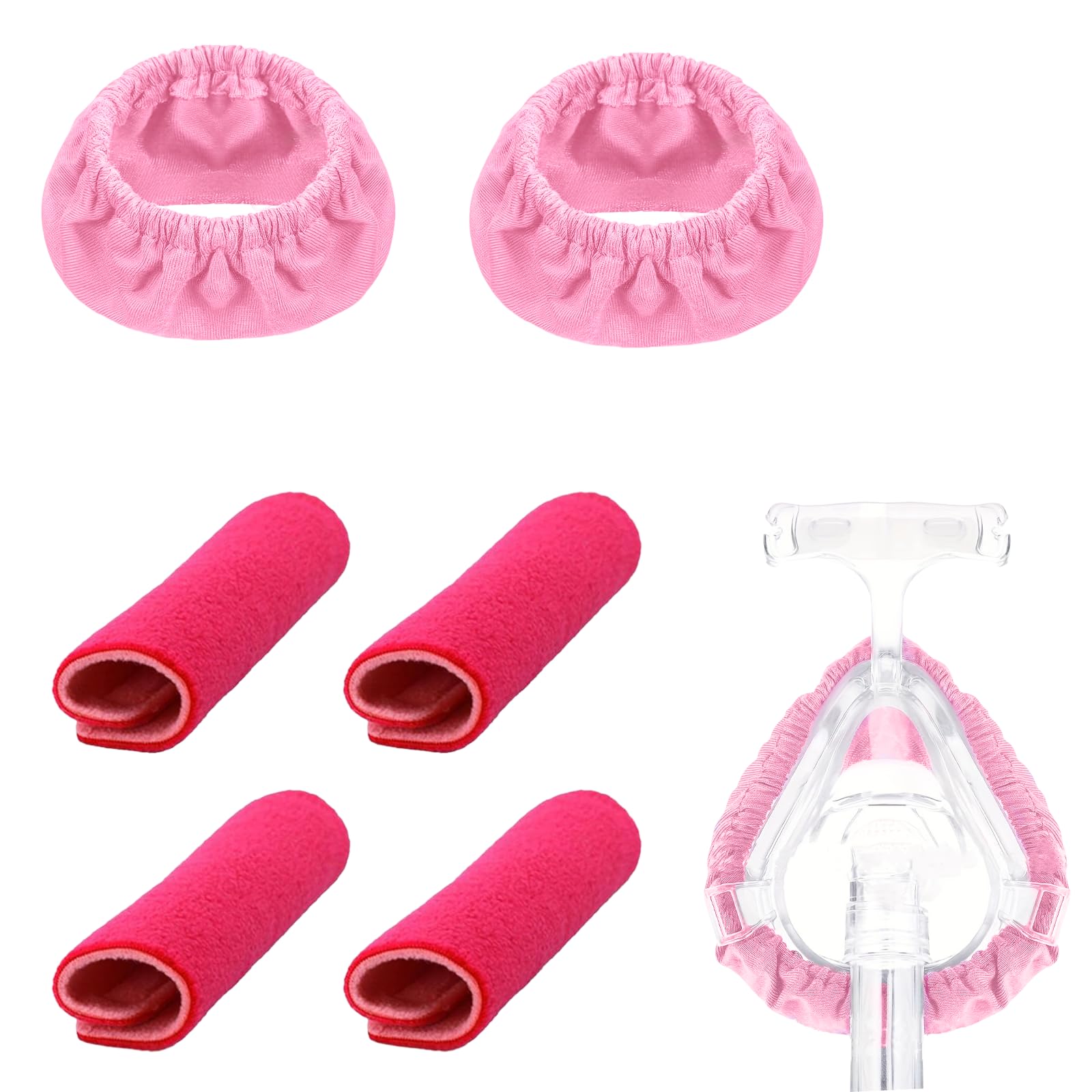 XdealCozyxc6 Pcs Cpap Mask Liners, Pink Cpap Masks Accessories for Reducing Indentation