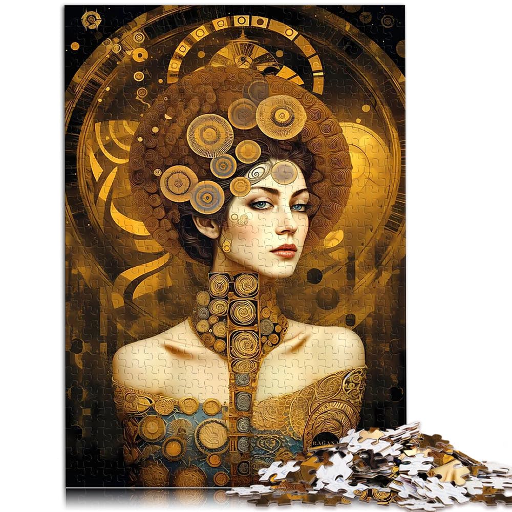 Puzzle de 2000 Piezas para Adultos La Divina Princesa Klimt Matar el Tiempo en Vacaciones en casa Lista de Deseos con Papá Noel 70x100cm