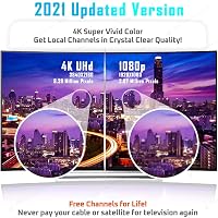 MILIWAN TV Antenna Erősítővel - HDTV DVB-T/DVB-T2 Digitális Antenna 4,4m Kábellel, Ablakra Ragasztható VHF/UHF/FM Vevőantenna 4