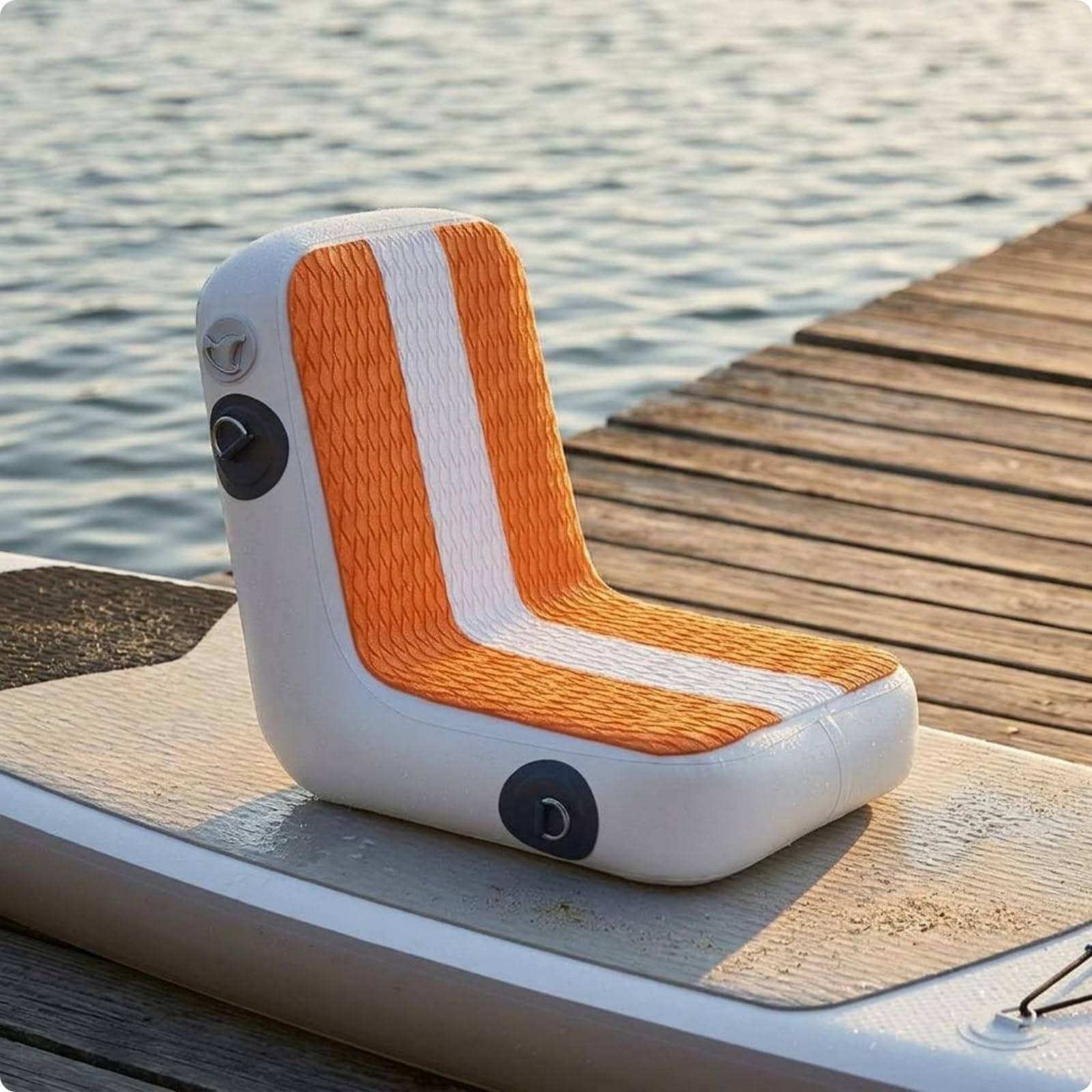 Siège de Paddle Gonflable Antidérapant Coussin de Kayak Réglable Support Dorsal Planche à Pagaie pour Nautisme