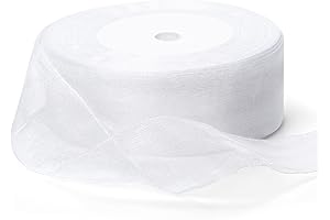 Outus Shimmer Sheer Organza Ribbon for Elegant Wrapping