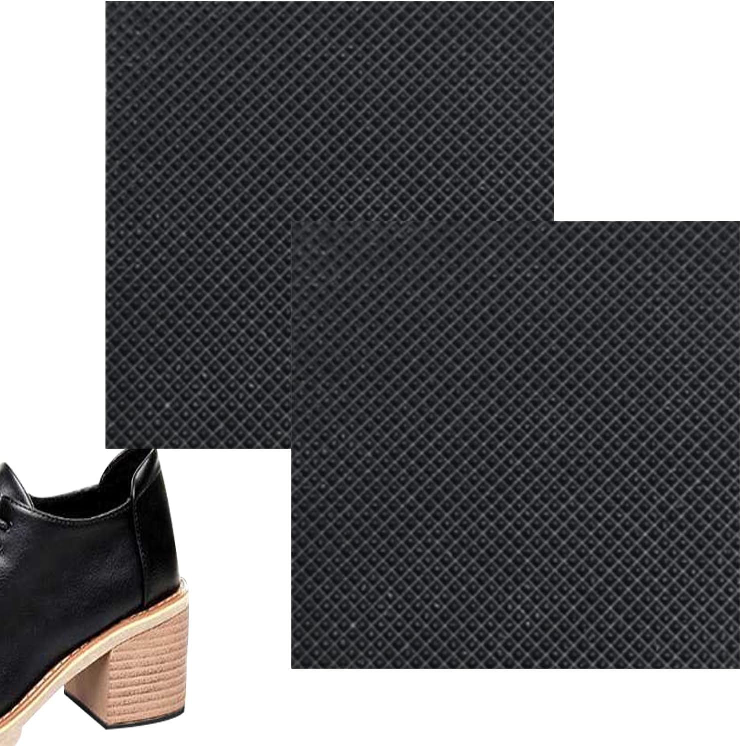Heel Cap Replacement | Silent Rubber Square Protector,1 Pair High Heels Pads Shoe Repair - for Women Mom Walking Commuting Daily Travel Outdoor