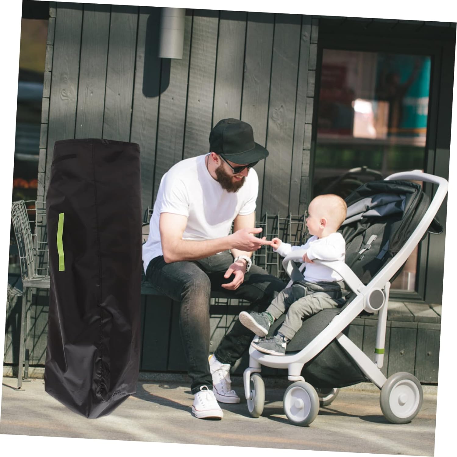 Stroller Travel Cover Bag Lightweight Storage for Convenient Travel Protective Stroller Carrier Single Shoulder Strap for Easy Carrying and Gate Check image 2 of 9 B0F3WR3JCD