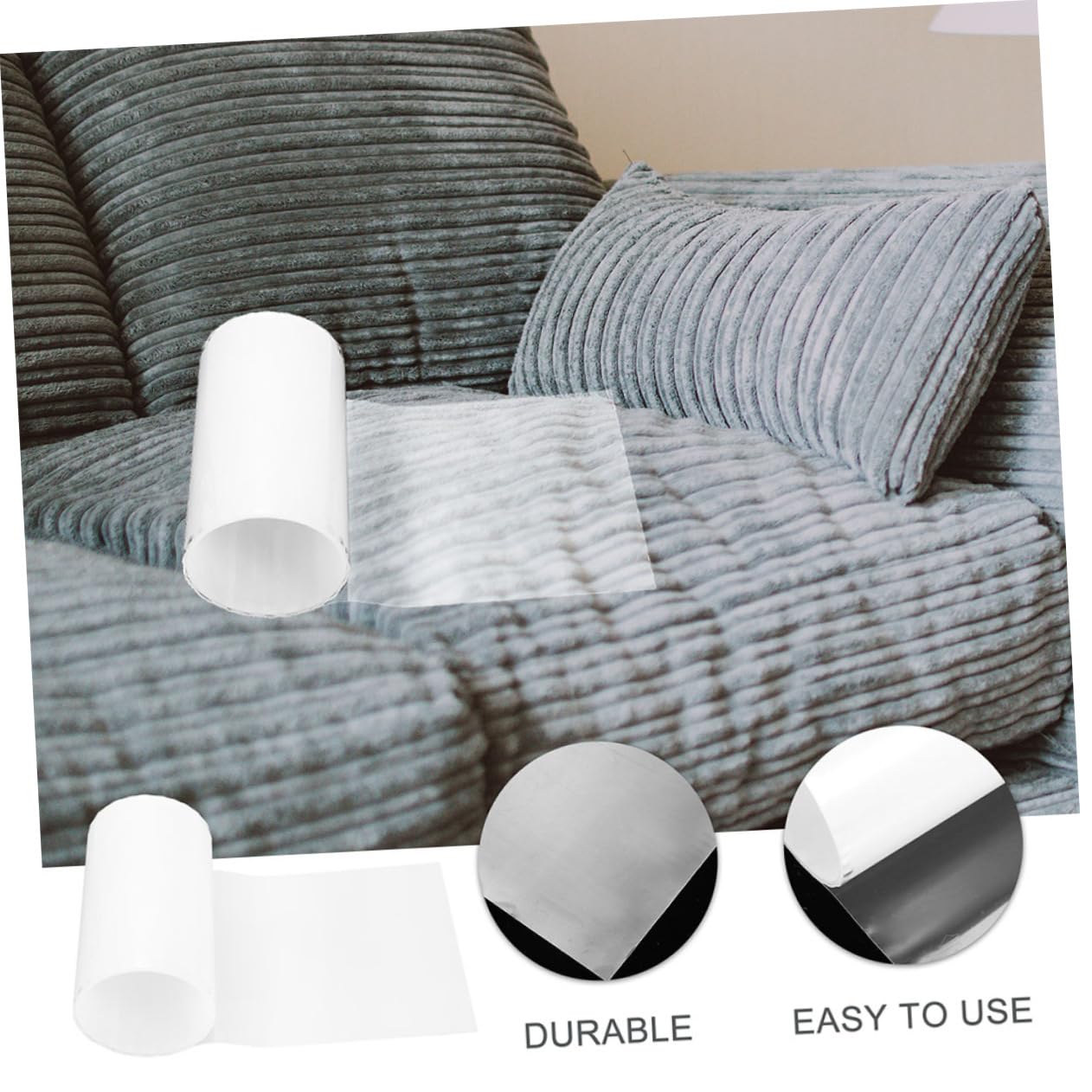 Katzenkratzschutz Folien für Sofa und Möbel 2 Rollen PVC Flexibel und Biegsam Abriebfest Selbstklebend gegen Kratzer im Haushalt