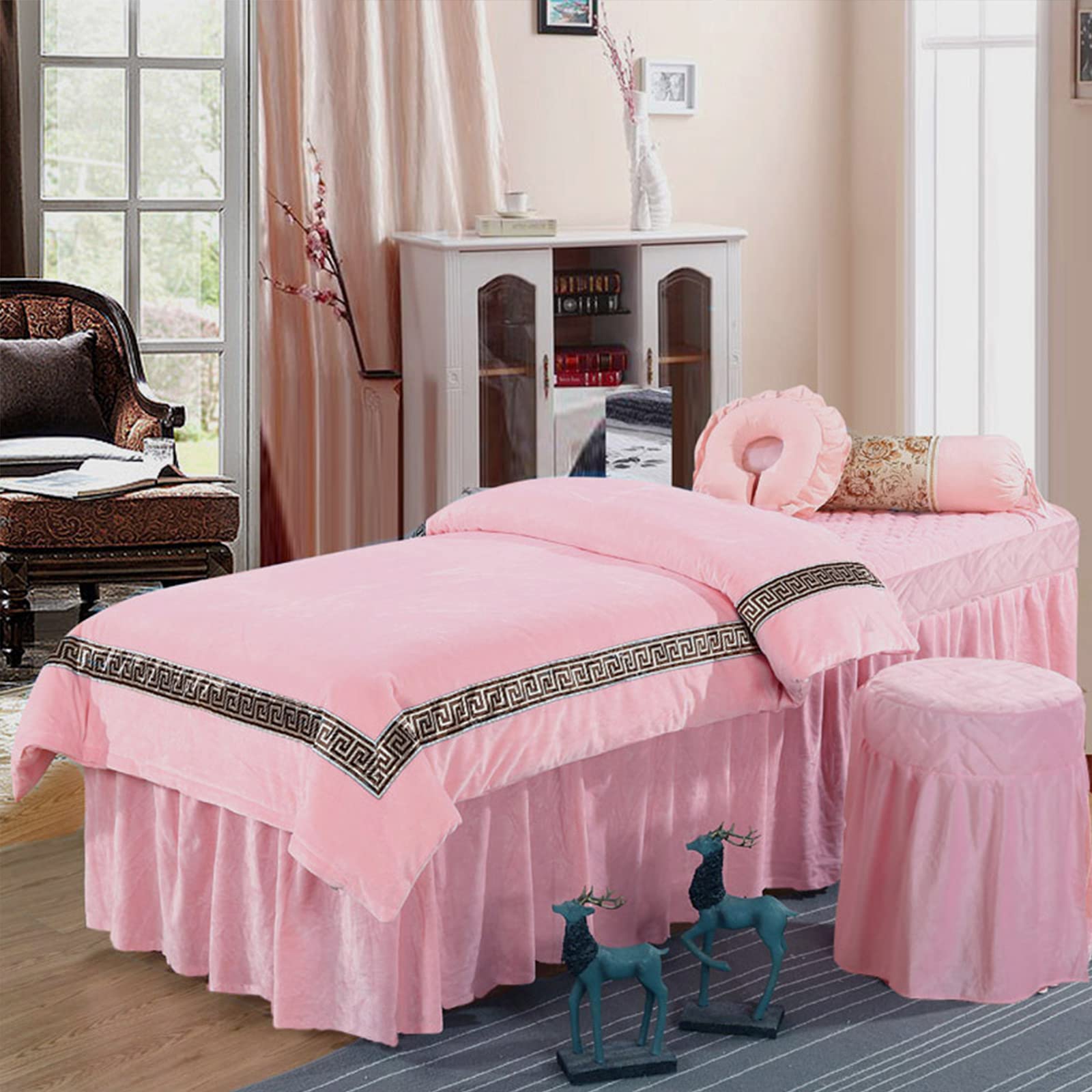 Housse de table de massage matelassée pour éliminer la sensation de froid