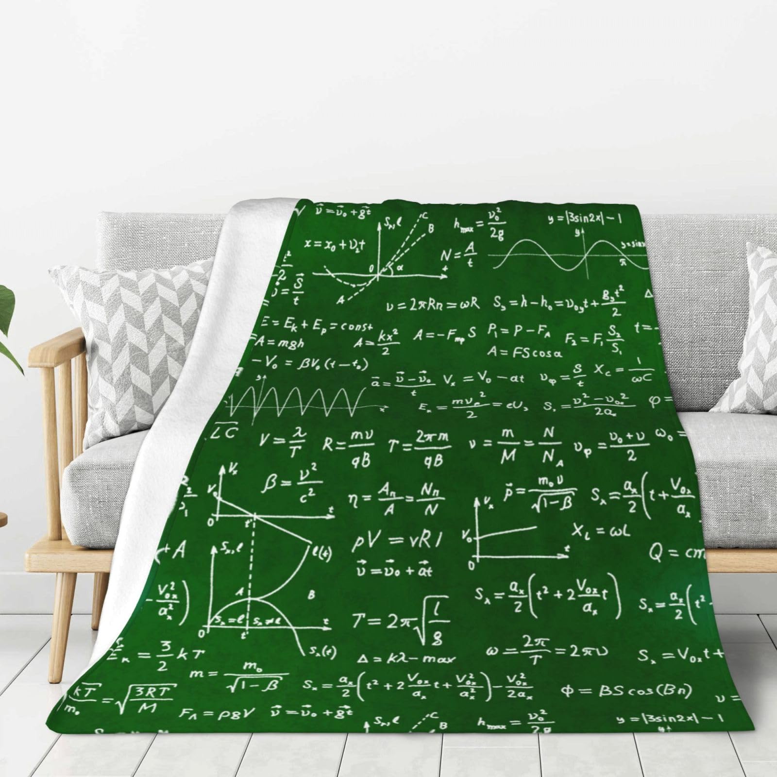 Yxdvpalne Unisex As Picture Math Equations Formulas,Throw Blanket Warm Flannel Plush Soft Sofa Blanket As Bed Sheets For Bedroom,60"X50"