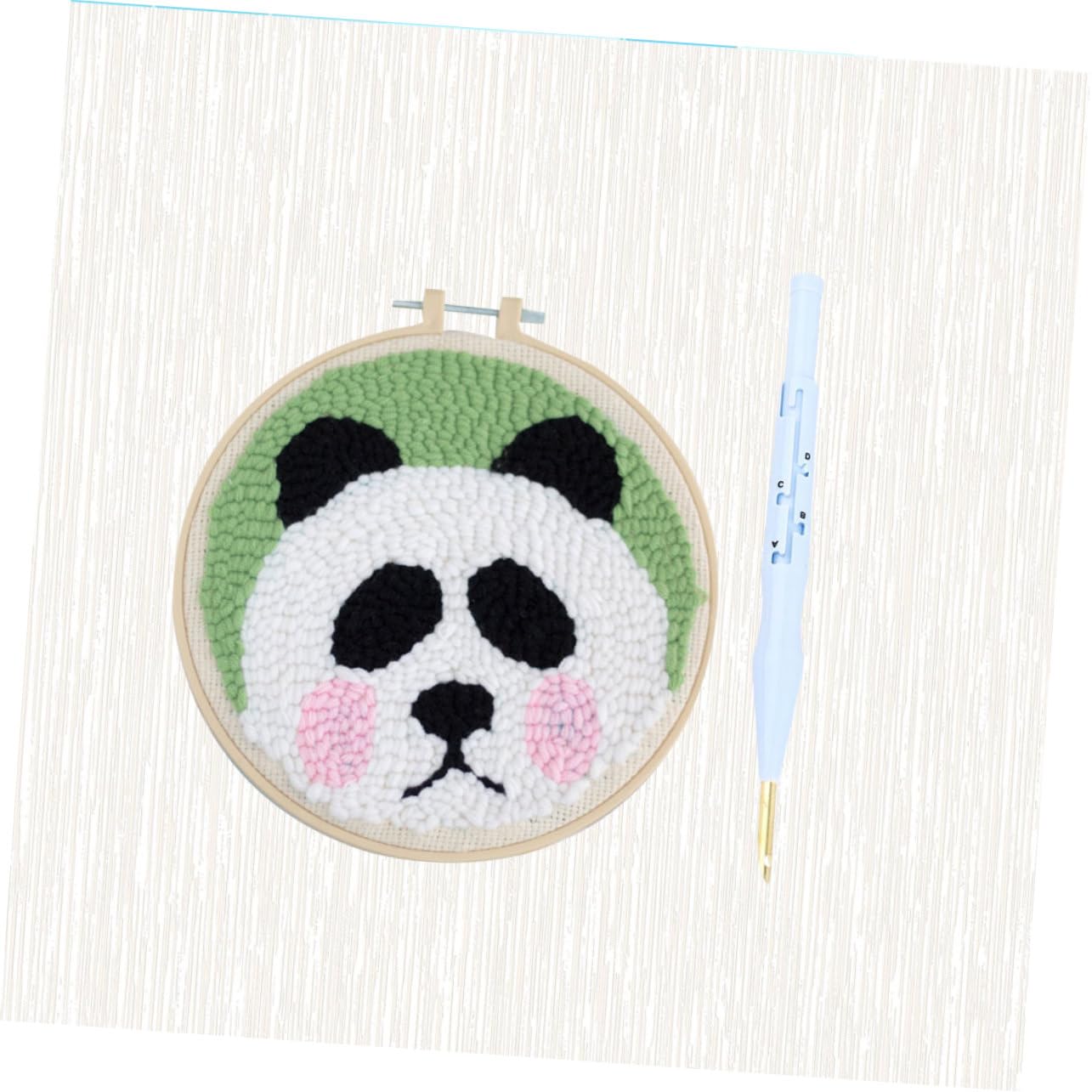 SEWACC 2ensembles Kit De Couture Diy Panda Outils De Broderie Base Rond Fils Colorés Pour Garçon Fille Activité Manuelle Créative à Domicile