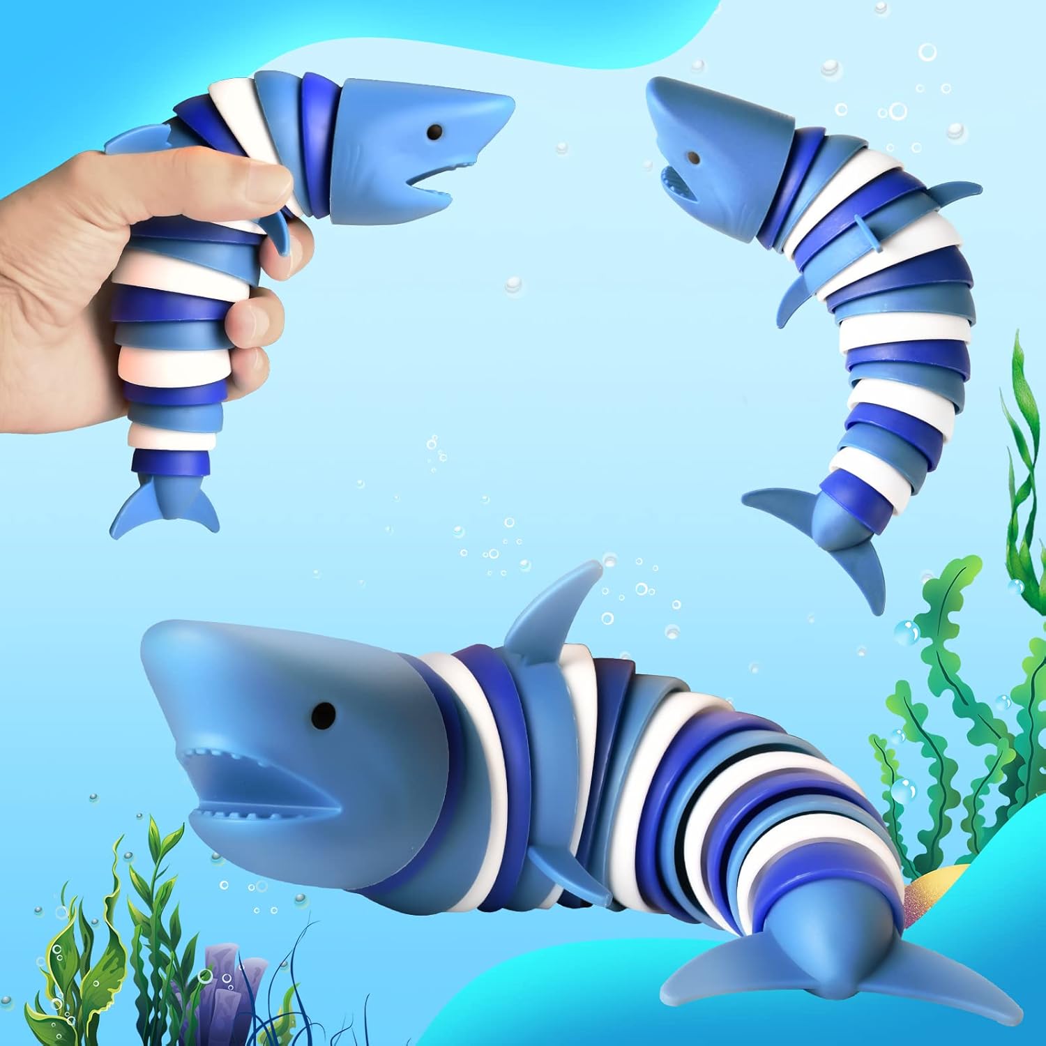 スクイーズ玩具 Riksoinフィジェットおもちゃ ストレス解消グッズ 3d立体 関節式 知育おもちゃ 減圧おもちゃ 不安軽減 インテリジェンス発展 可愛い 動物 ガラガラ音が出る 子供大人兼用 C サメ 生まれのブランドで スクイーズ玩具 Riksoinフィジェットおもちゃ ストレス解消グッズ 3d立体 関節式 知育おもちゃ 減圧おもちゃ 不安軽減 インテリジェンス発展 可愛い 動物 ガラガラ音が出る 子供大人兼用 C サメ 生まれのブランドで