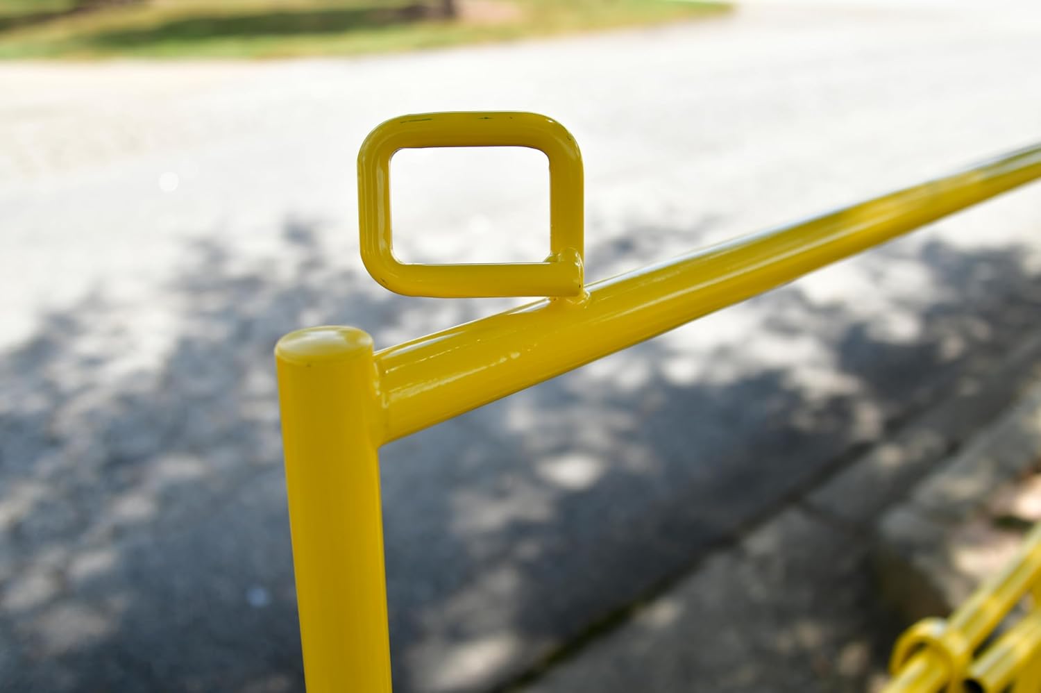 Allegro 9401-05 | Manhole Guard Rail | 42" x 42" x 42.25" | Safety Yellow Steel | Collapsible, One-Piece, No-Tools Assembly | OSHA Temporary Barrier Railing | High Visibility | 47 lbs