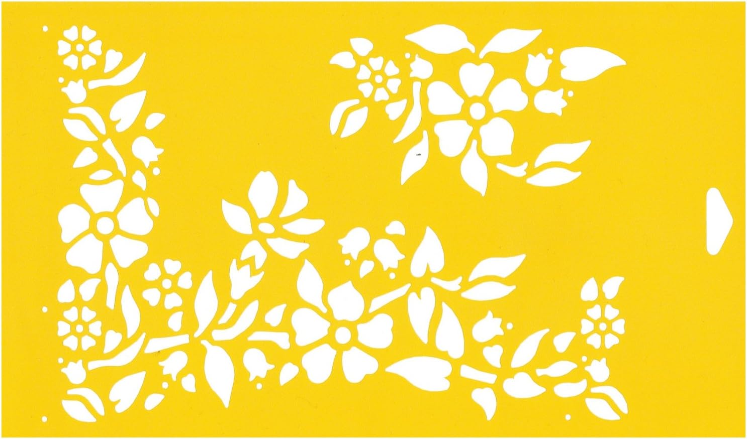 30cm x 17.5cm Reusable Flexible Plastic Stencil for Cake Design