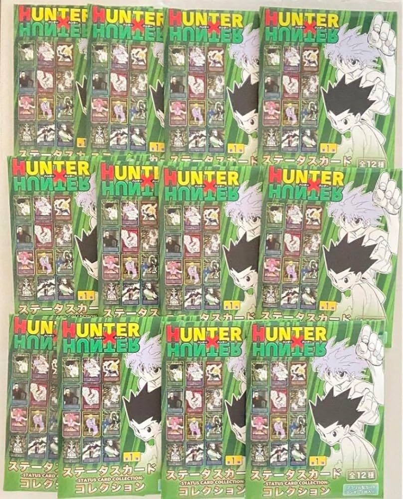 HUNTER×HUNTER ステータスカードコレクション　全12種　フルコンプ 新品】 ハンターハンター ステータスカード コレクション 12種
