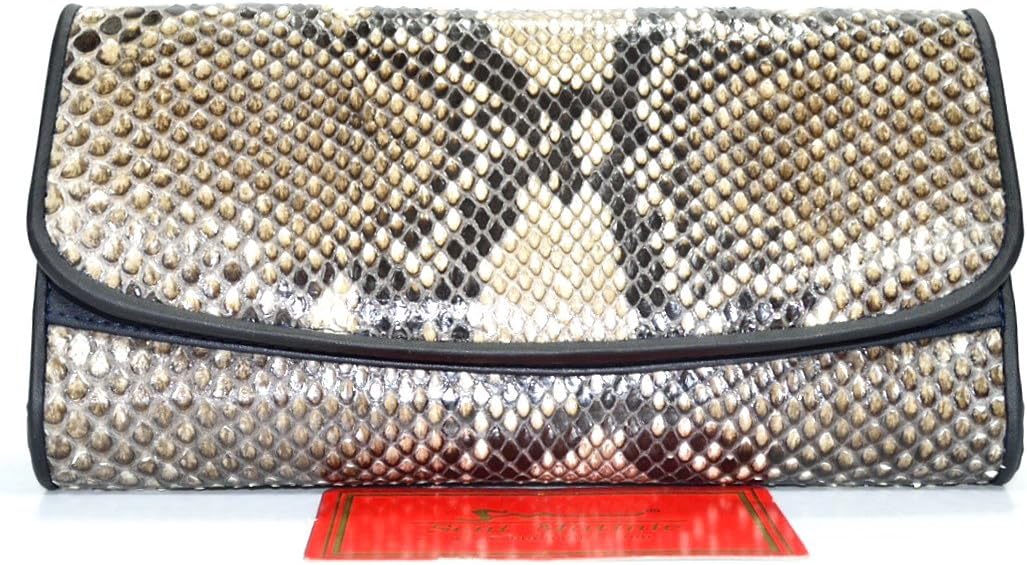 100% GENUINE PYTHON SNAKE SKIN LEATHER WOMEN'S CLUTCH TRIFOLD WALLET ...