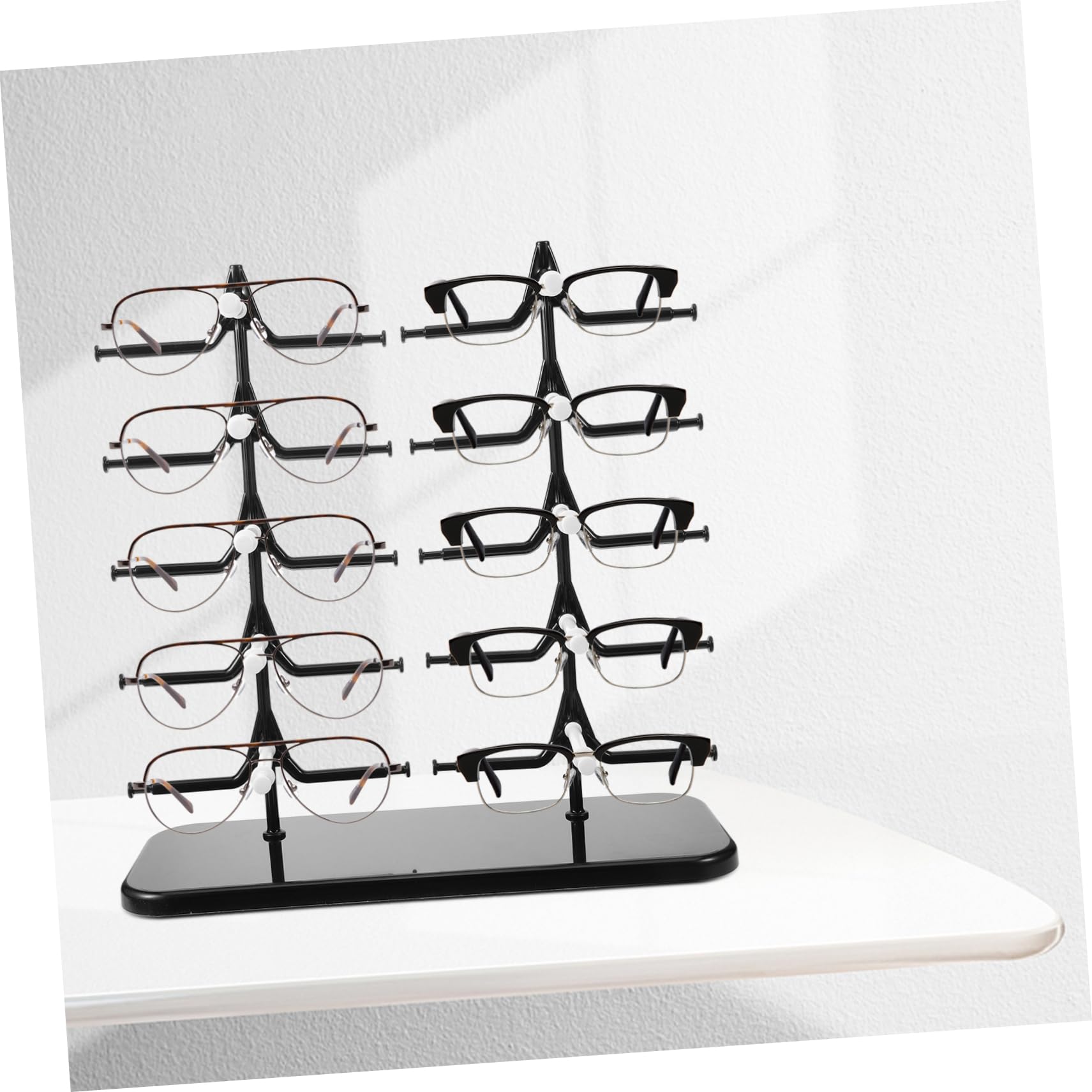 Gatuida 5piezas Soporte De Exhibición De Gafas De Sol Desmontable y Portátil Organizador De Gafas De Escritorio para Soporte De Exhibición para Ópticas y Tiendas