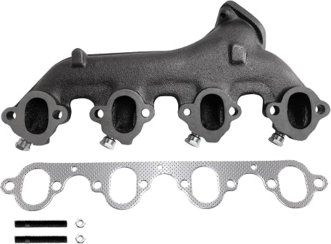 Left Exhaust Manifold Kit With 1980-1988 E250 & E350, 1988 F Super Duty, 1983-1988 F250 & F350 7.5L V8 engine, OE 674-227 EPA