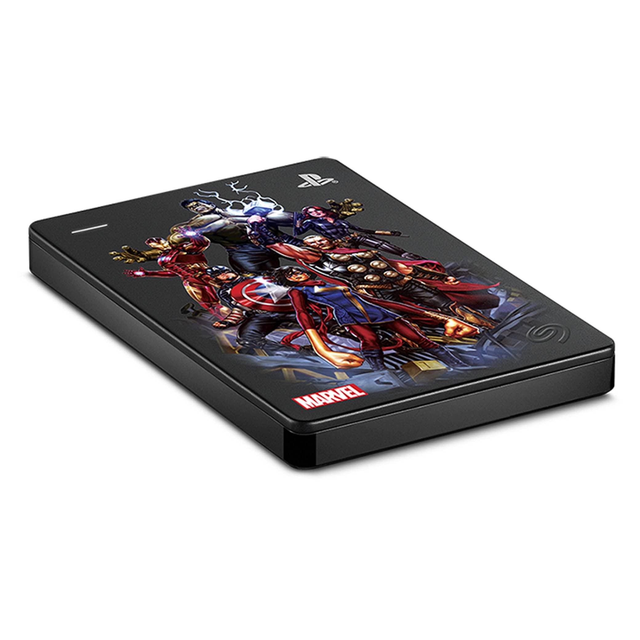Seagate Game Drive for PS4, Marvel's Avengers Captain America, 2 TB - External Hard Drive, USB 3.0, compatible with PS4 and PS5 (STGD2000206)