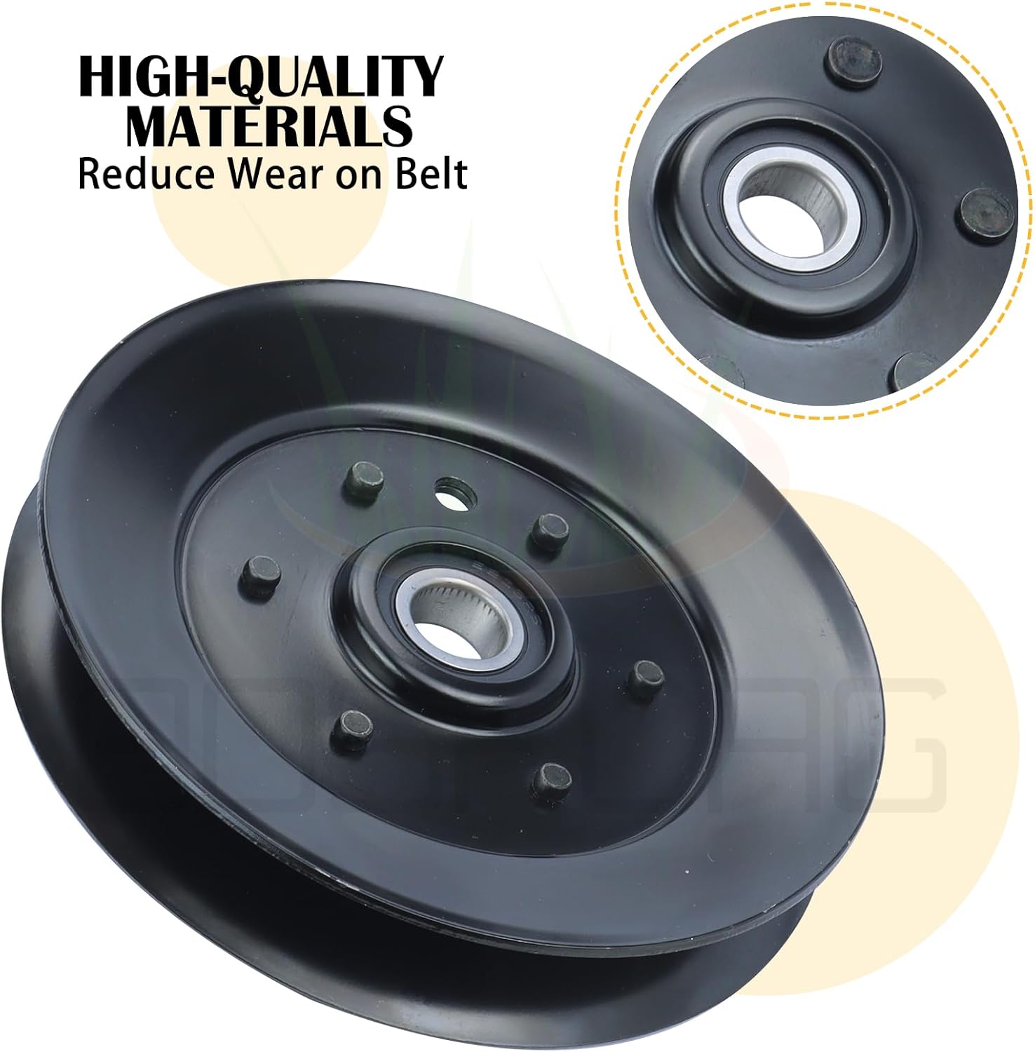 2 Pack 1-633166 Idler Pulley Replaces Exmark 1-633166 Pulley-Idler Exmark, Toro 1-633166 Idler Pulley 1-633166, 1 633166, 1633166, 633166for Toro Z Master Z200 Z255 Z500 Z550 Z555 Z560 Mowers