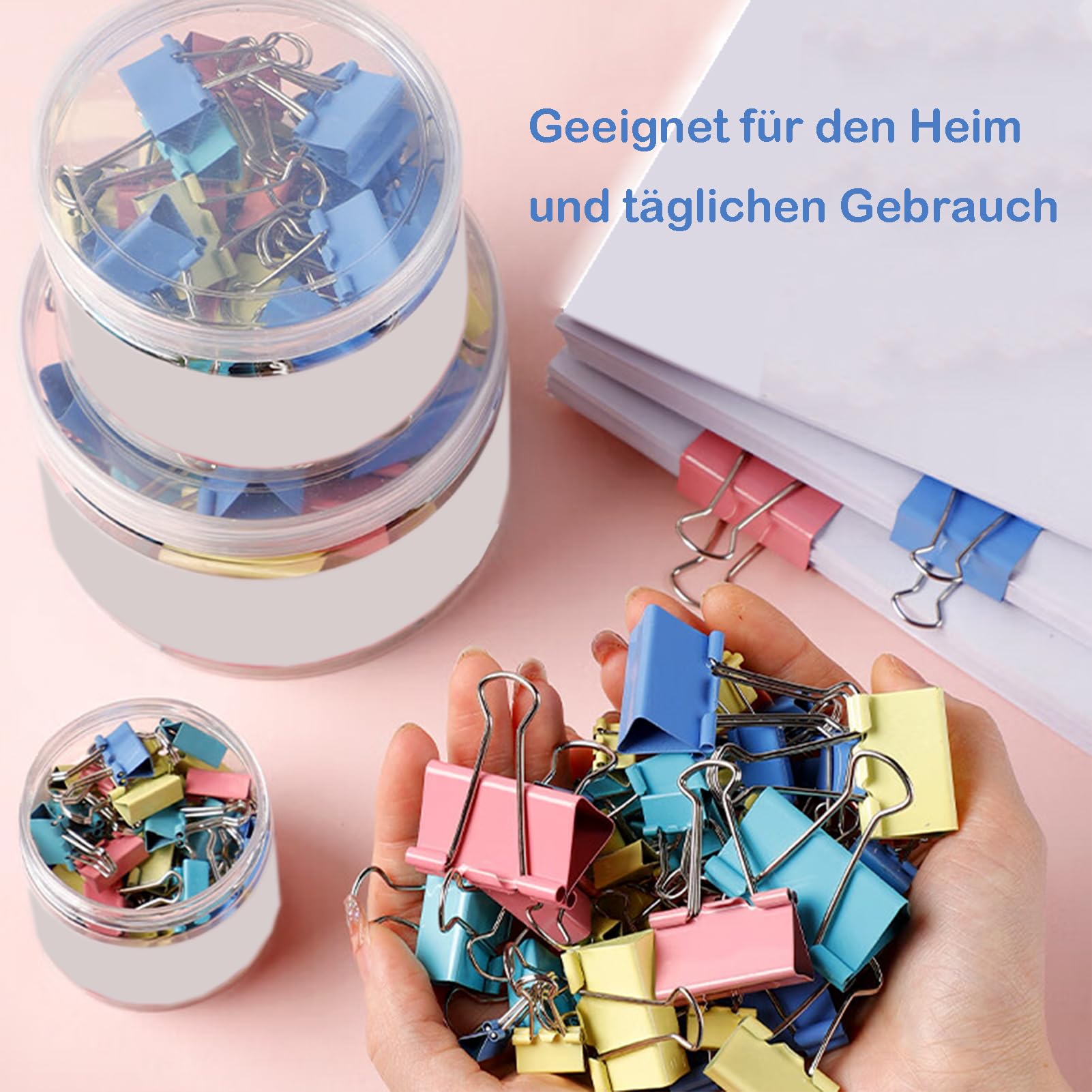 85 Molle Fermacarte Colorate - 15MM, 19MM, 25MM Per Documenti E Alimenti - Foto 9