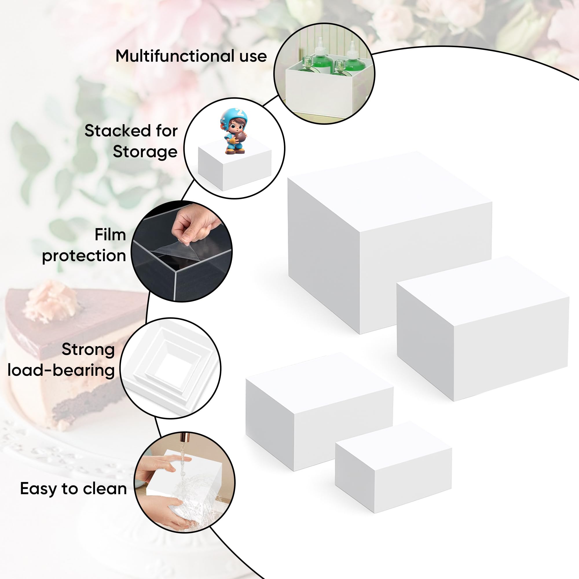 Lot De 8 Presentoir Aperitif Buffet, Présentoir à Gâteau