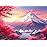1000 Piece Puzzle for Adults Iceberg Sakura Jigsaw Puzzles 1000 Pieces Cherry Blossom Puzzles for Adults 1000 Pieces Mount Fuji Oil Painting Pieces Jigsaw Puzzles for Teens Seniors Brain Teaser