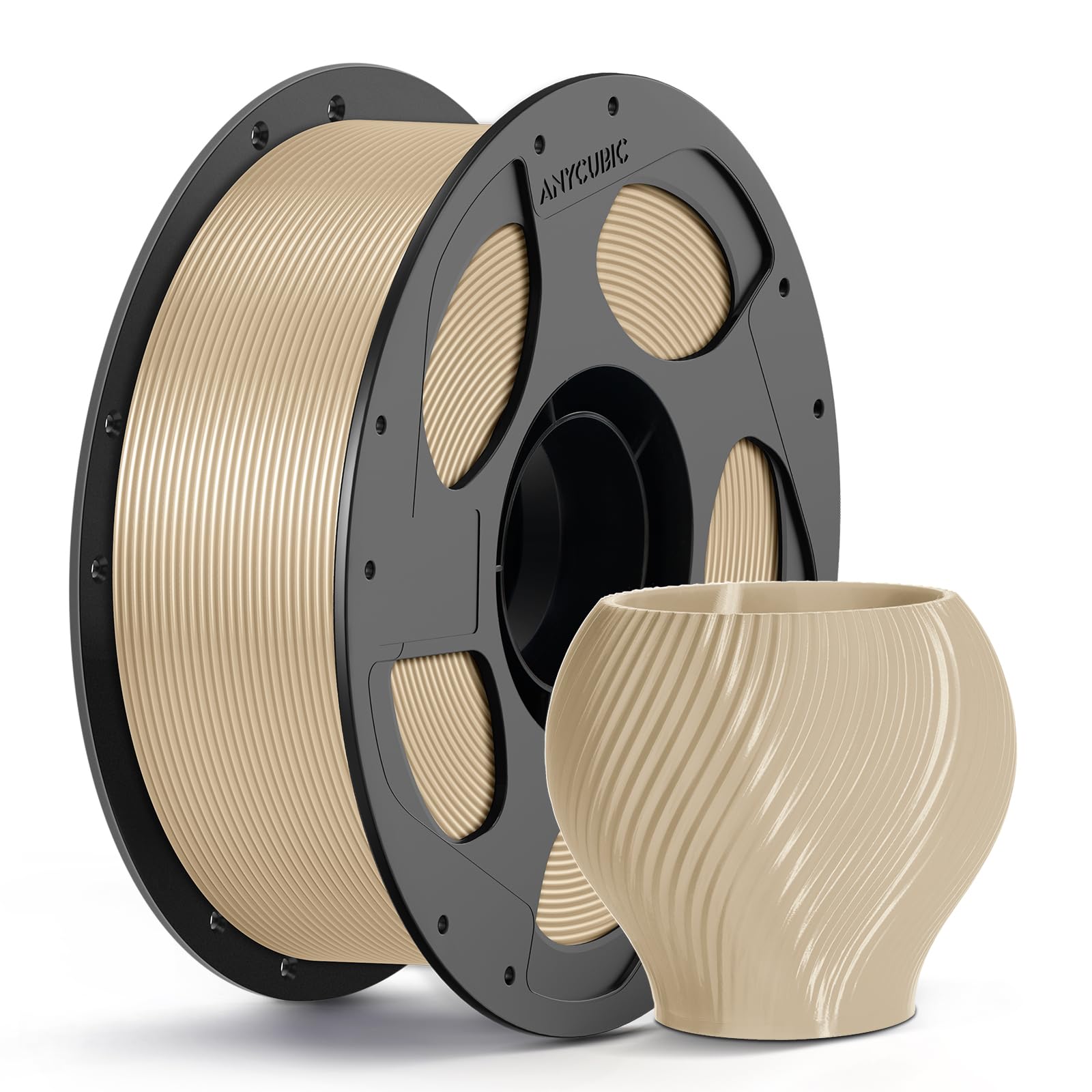 ANYCUBIC PETG Filament 1.75mm, 1KG Reusable Spool, Beige