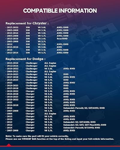 Vista 78 de KAX Espaciadores de rueda de 0.236 x 5.315 in, espaciadores de rueda centrados de 2 pulgadas y 6 lengüetas para F-15-0, Expedition, Mark LT, Negro