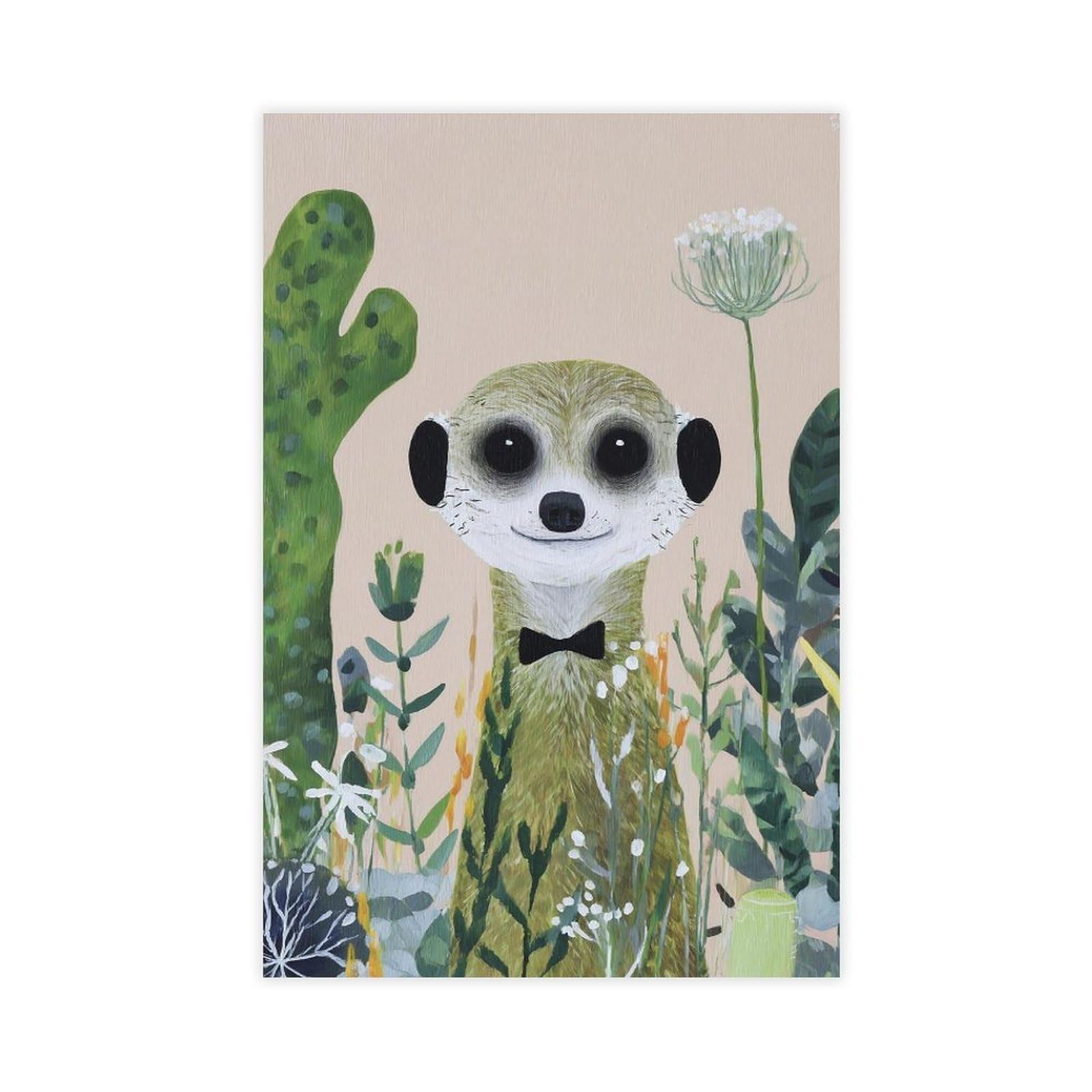 MRYCQ MEERKAT Poster Canvas Poster for Living Room Decor Gift