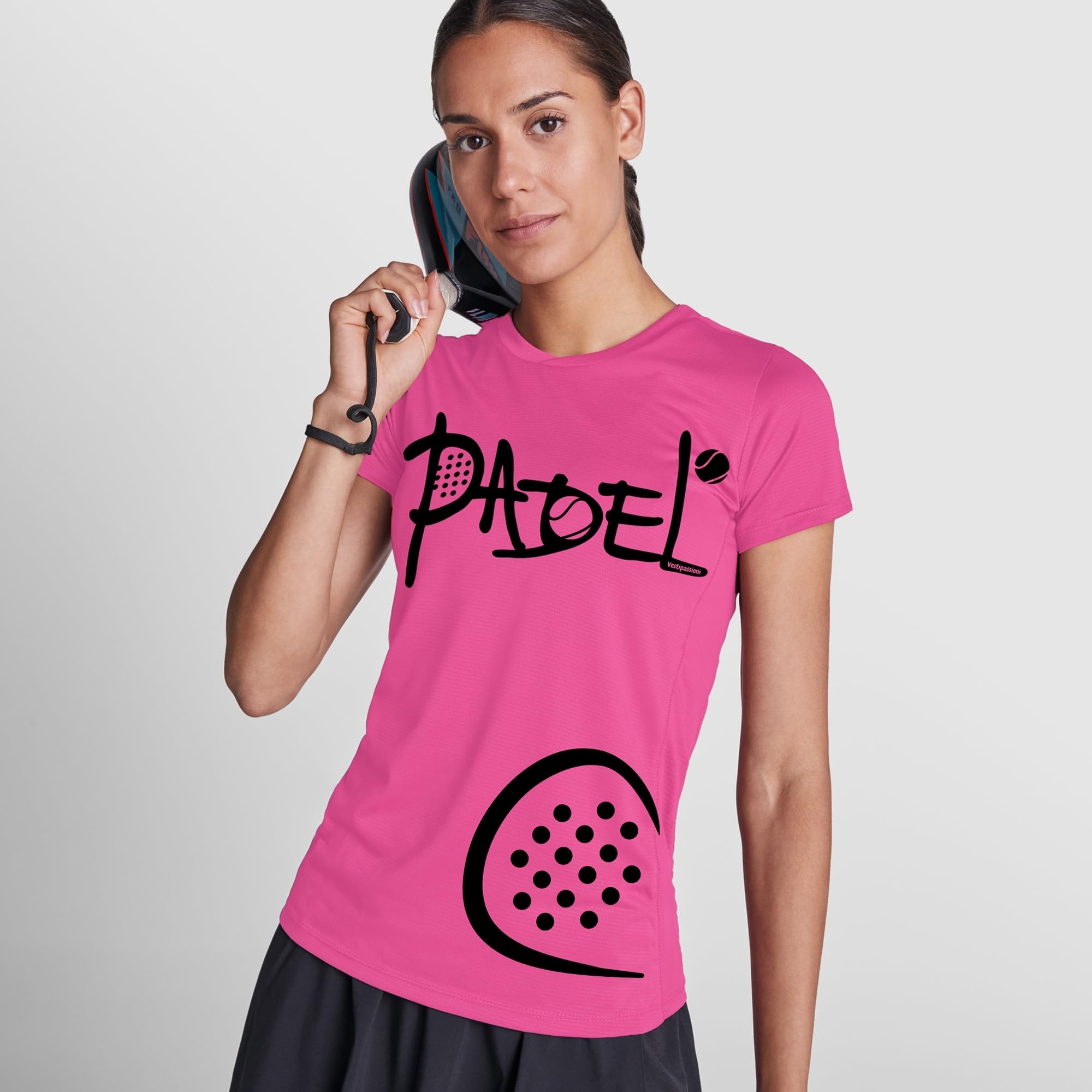 Completo Padel Donna Personalizzabile Traspirante, Maglietta e Gonna-Pantalone Tecnica, Abbigliamento Padel Donna per Allenamento e Gara