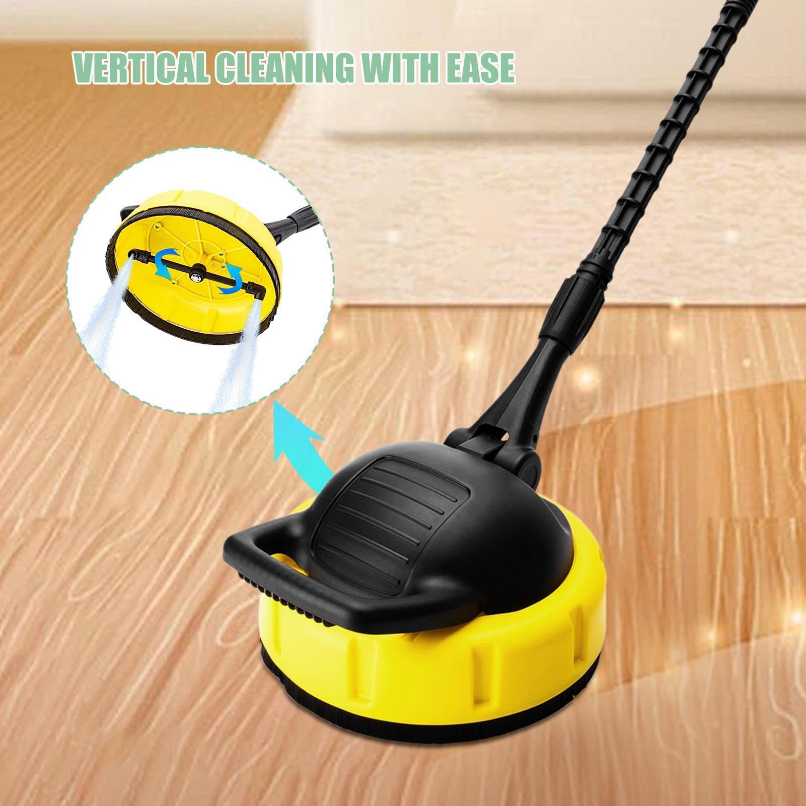 Cepillo De Mango Largo para Limpieza De Patios, Suministros De Limpieza Par | Mango de alcance extendido, cepillo de limpieza duradero para patios, terrazas, entradas de acceso y pisos exteriores, fácil