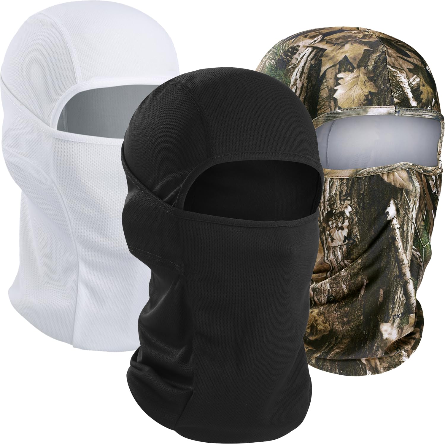 WTACTFUL Summer Balaclava Face Mask Men, UPF50+ Breathable Sun Protection