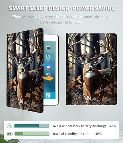 Vista 107 de Funda para Kindle de 6 pulgadas (11.ª generación, versión 2024/2022) delgada de piel sintética, ajustable, multiángulo, Smart Shell con función