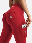 YEOREO CoreFlex Femmes entraînement leggings de flamme avec des poches cachées scrunch haute charge Gym Yoga Pas de legging de couture avant