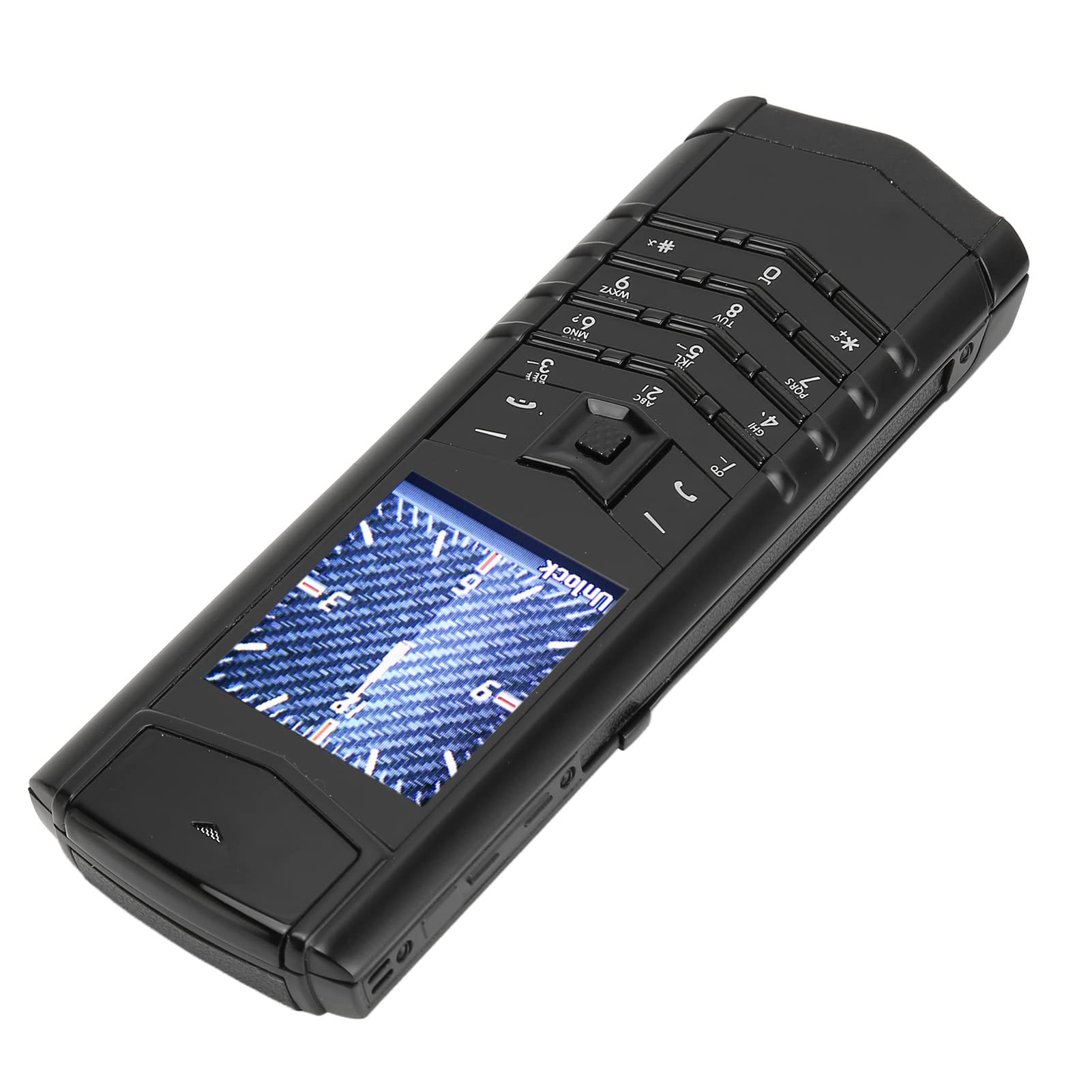 Starszy Telefon Komórkowy, Tylna Kamera 5 MP Starszy Telefon Komórkowy Dual Standby dla Uproszczonej Sieci 2G Dual SIM Backup (Czarny)