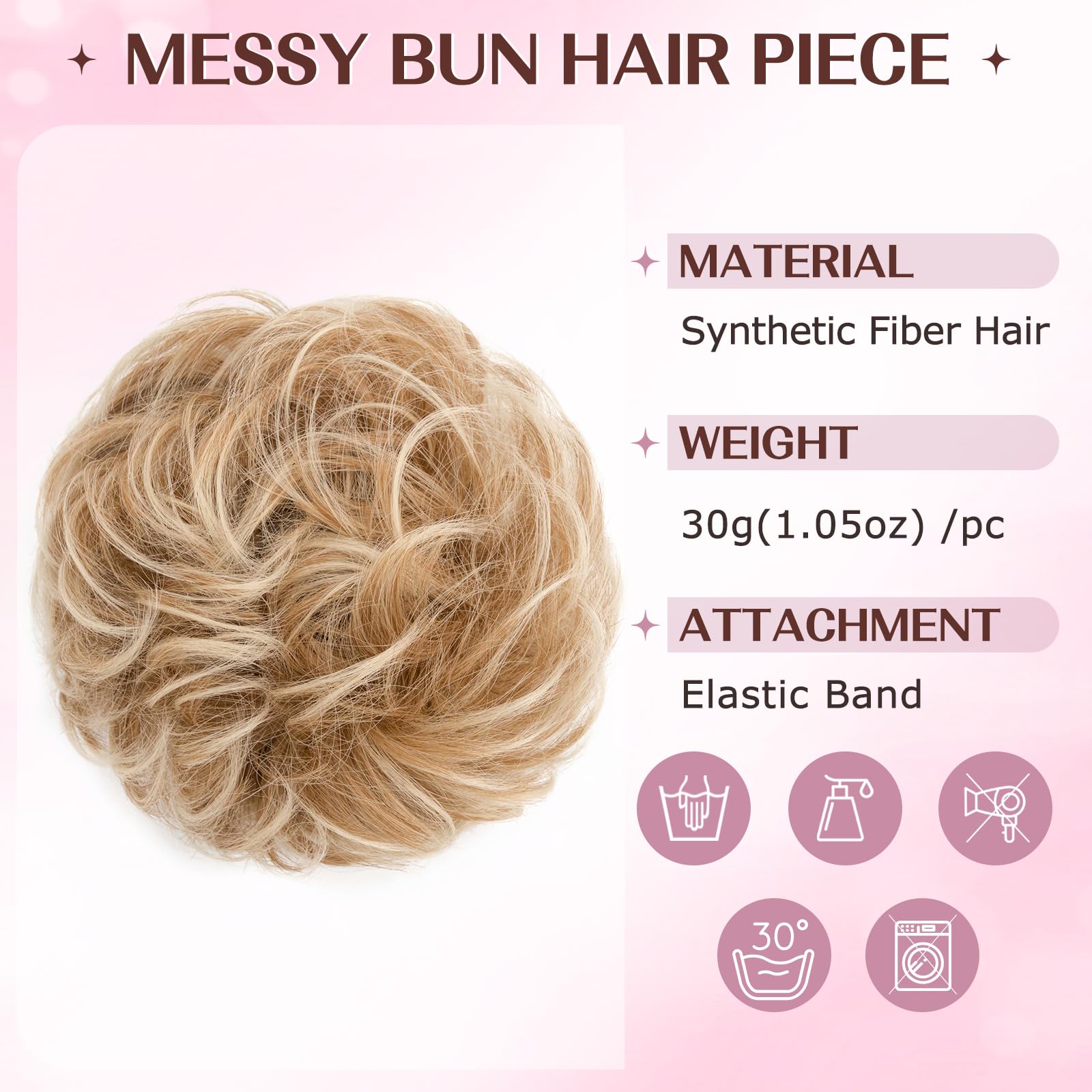 Messy Bun Hair Piece - Image 2