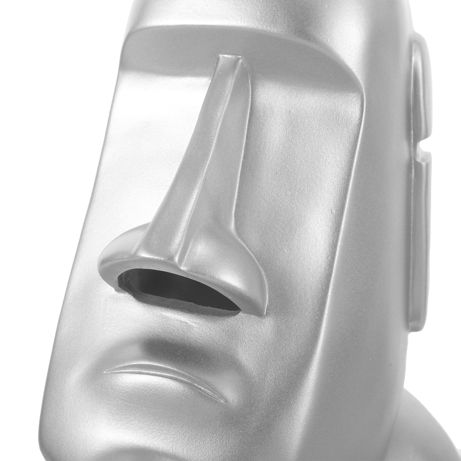 MAGICLULU Supporto per Cuffie da Tavolo in Resina Statua Moai Decorativa, Porta Cuffie e Accessori per Scrivania, Design Compatto per Ufficio e Casa, Supporto Decorativo Elegante