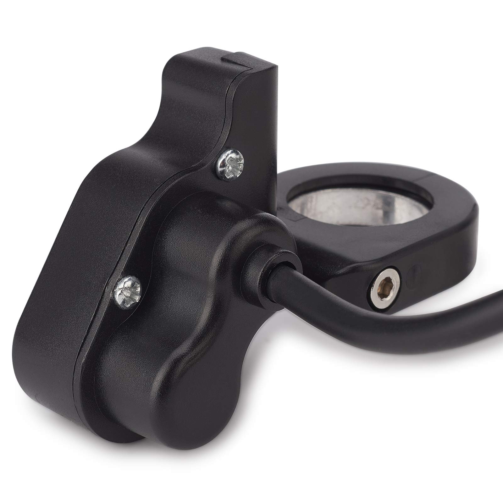 0011 - Interruttore Universale Moto In Alluminio Nero - Luci, Frecce E Clacson Per Manubrio 22mm (7/8") - 3
