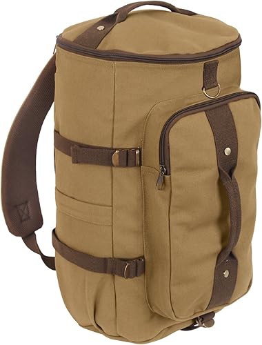 Rothco Convertible 19 Lona DuffleMochila Bolsa Militar Bolsa de lona resistente