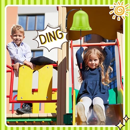 Miniatura 4 de Campana de juguetes para patio de recreo, campana colgante de plástico educativa, accesorios para niños y niñas, regalo al aire libre, juego de