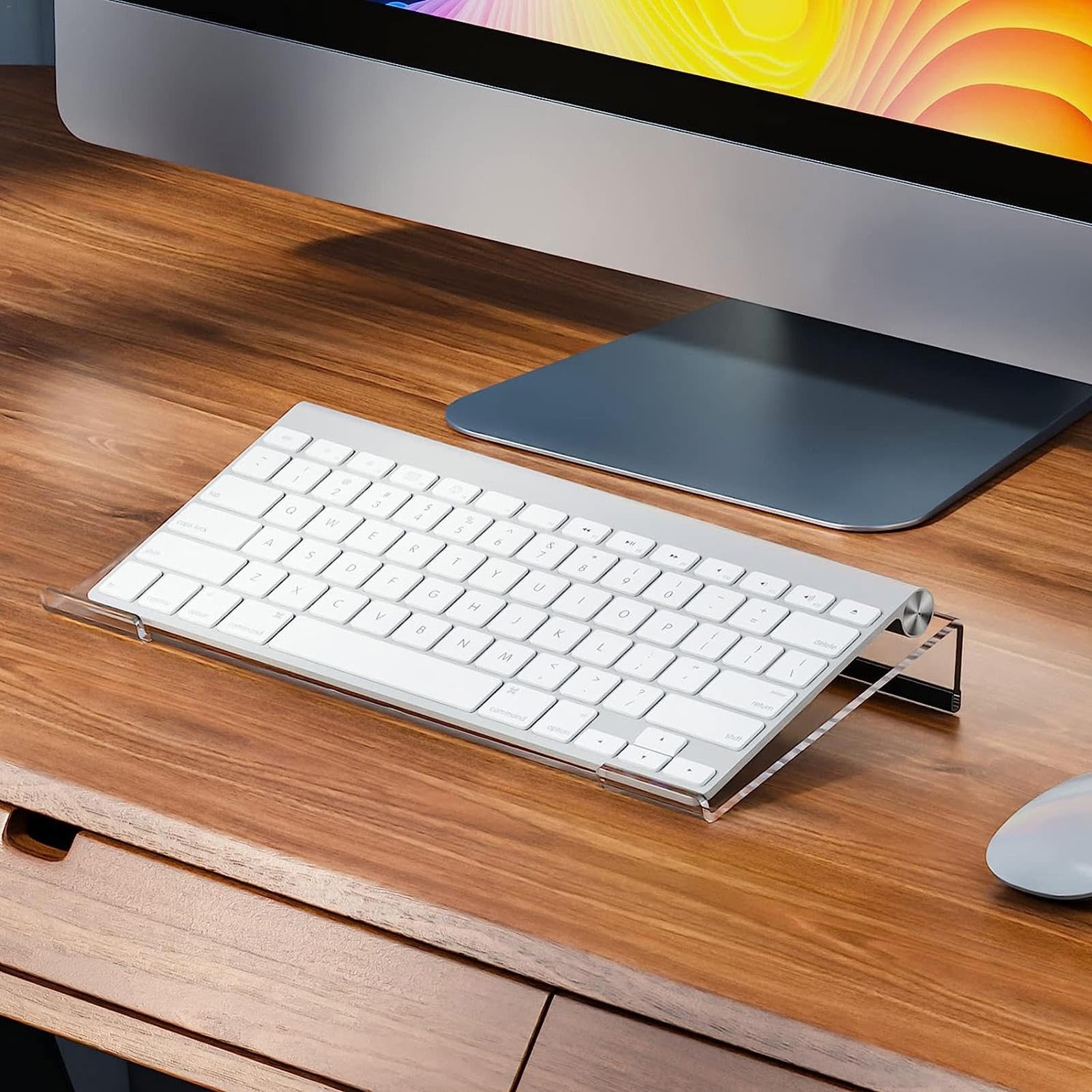 Support de clavier incliné, rehausseur de clavier ergonomique pour les jeux et la saisie sur