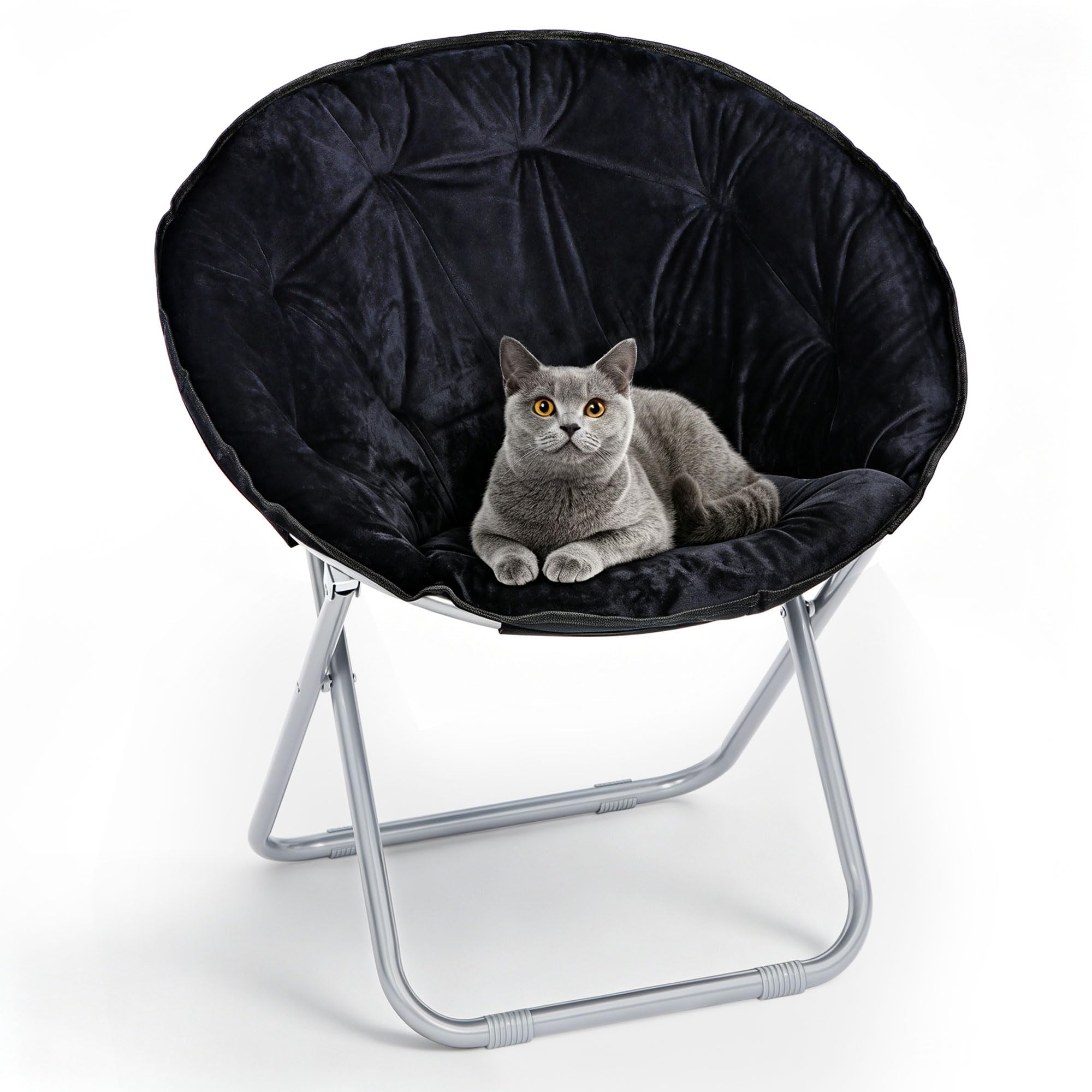 SUPER DEAL Folding Saucer Chair