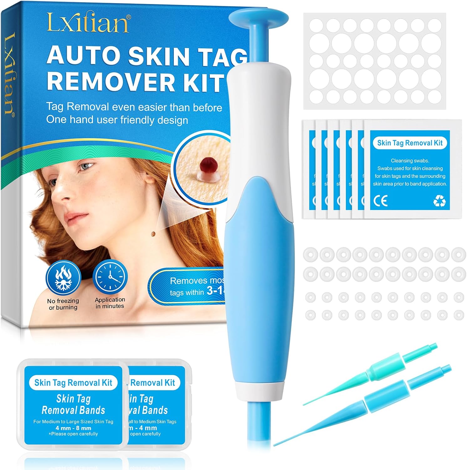 Auto Tool Kit Skin Tag Remover, Auto-tags-entferner, Gerät Schnell Wirkendes Gerät Zum Entfernen Für Kleine Bis Große Hautmarken Für Alle Körperteile