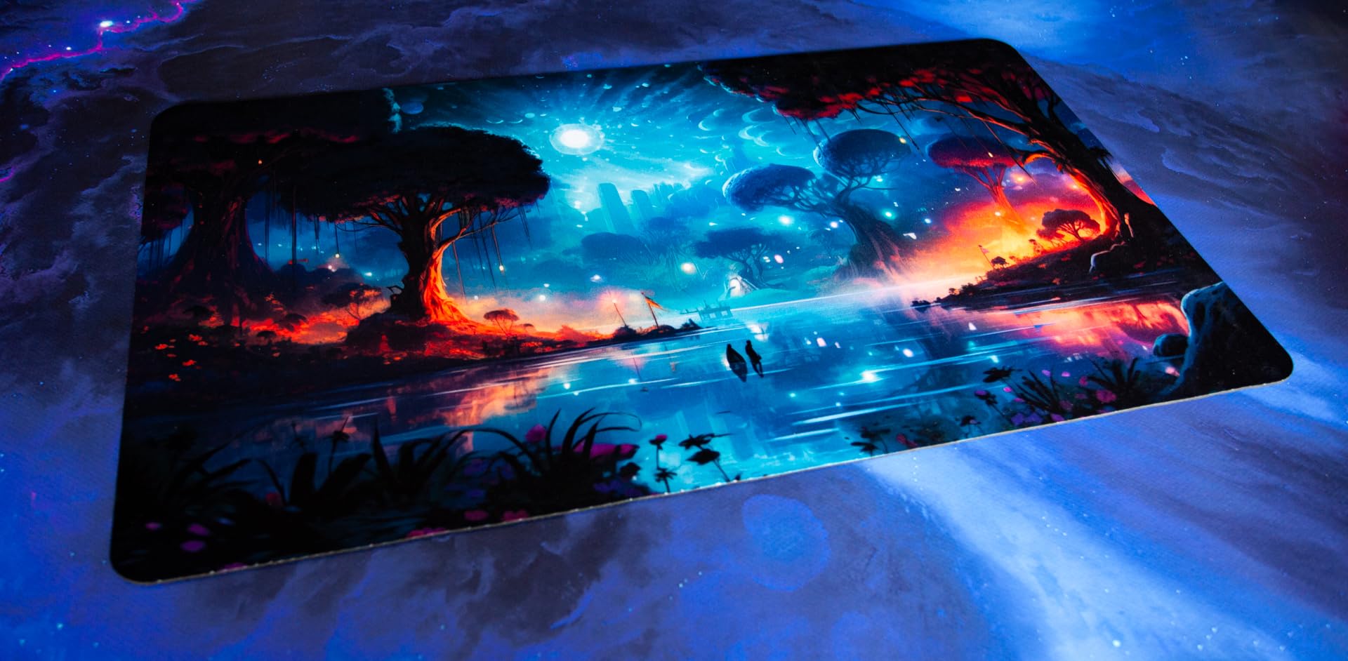 Jezioro 24"x14" / 61x35,5 cm - Gumowa mata kompatybilna z grą Lorcana TCG