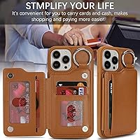 Vista 158 de Havaya Funda para iPhone 13 Pro Max y iPhone 12 Pro Max, cartera compatible con magsaf 2 en 1, desmontable magnética con tarjetero y ranura trasera