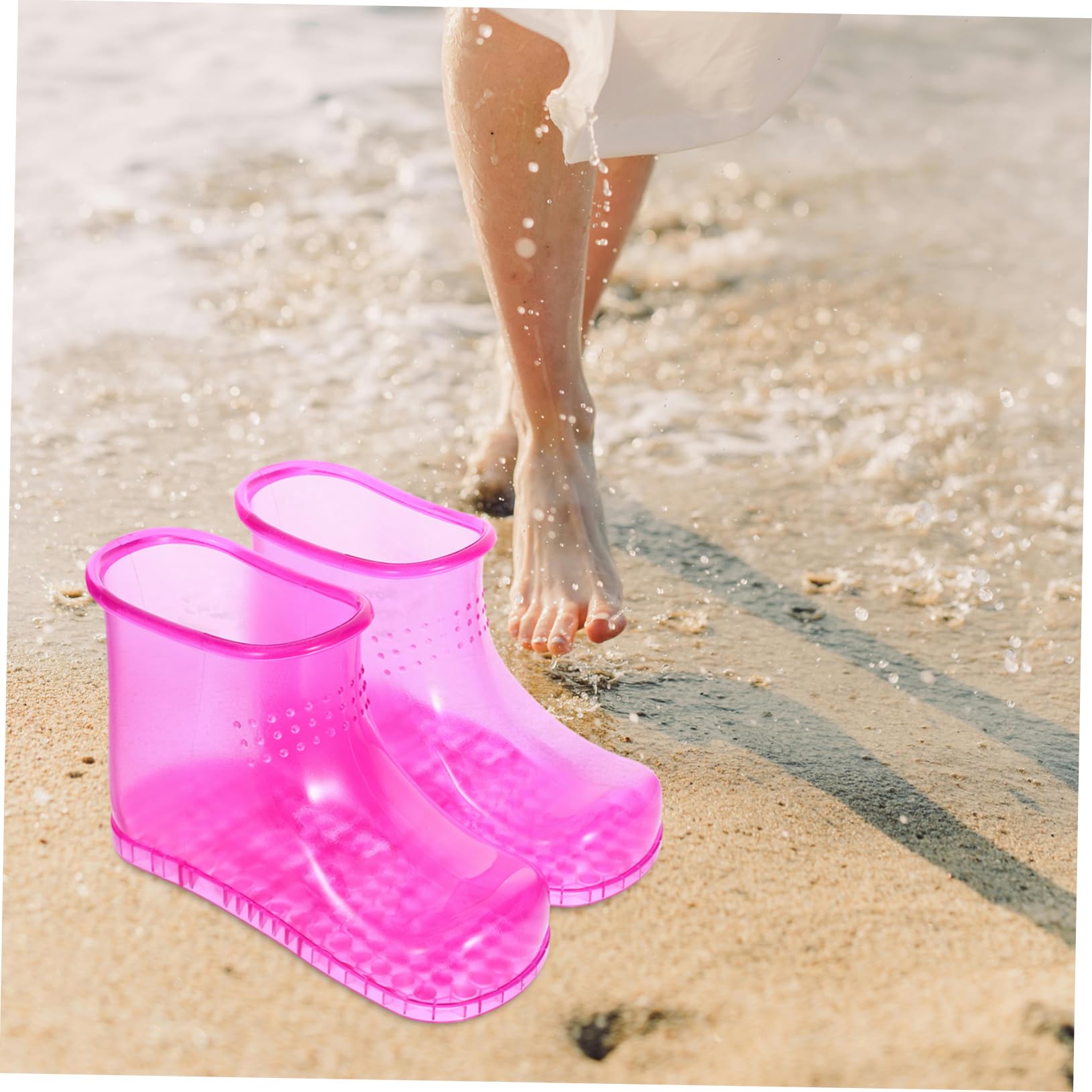 Pediluvio Stivali Massaggianti per Piedi PVC 1500ml Rosa