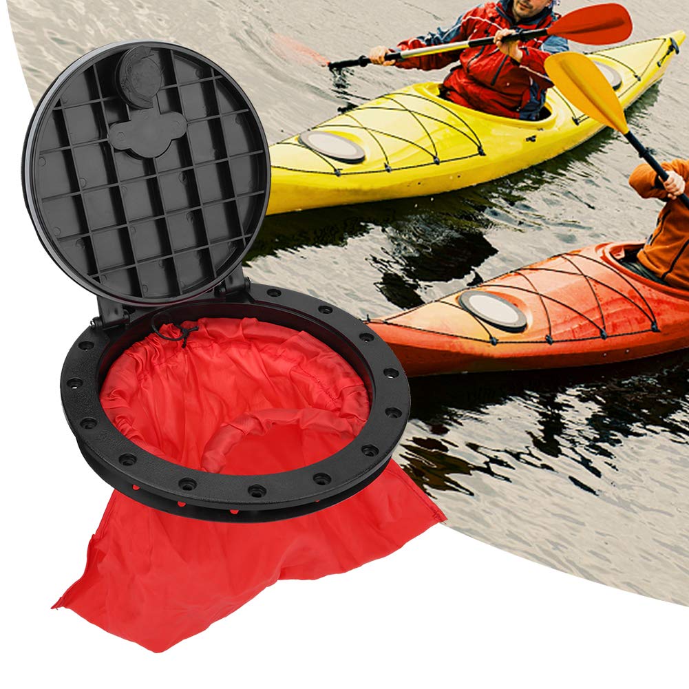 Booso Coperchio del portello di ispezione del ponte di kayak rotondo di plastica piastra di copertura del portello del ponte della barca in plastica per barca yacht marino