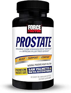 Force Factor Prostate Saw Palmetto & beta Sitosterol Supplement for Prostate Size Support, Urinary Relief, Bladder Control, Force Factor, 60Count (Packaging May Vary) - coolthings.us