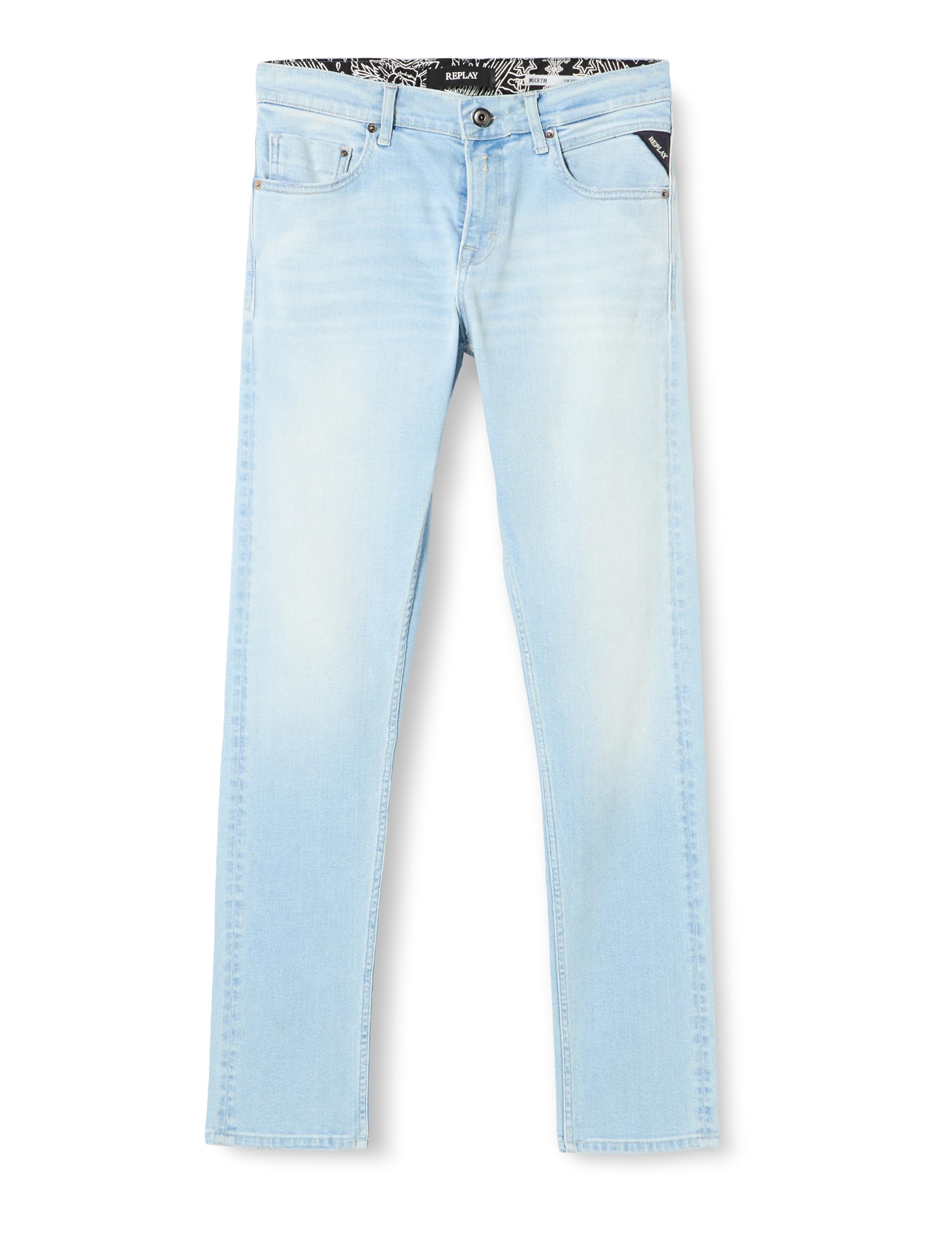 REPLAY Herren Jeans Mickym Slim-Fit, Light Blue 010 (Blau), 34W / 34L