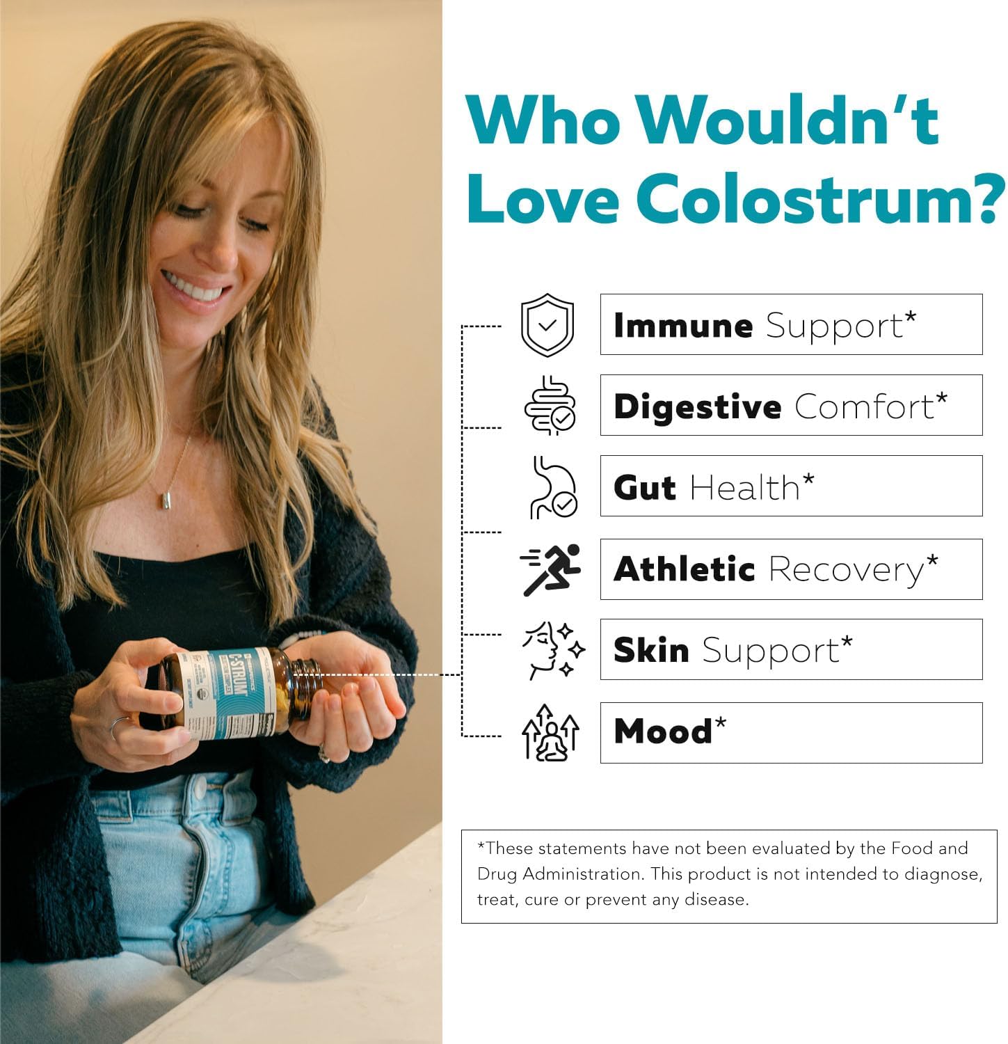 C-Strum® Organic Bovine Colostrum Supplement, 60% igG, First Milking, Grass Fed, Max Strength Colostrum Capsules from German Dairy Cows - Gut, Immunity, Skin & Hair Support (90 count) - Image 6