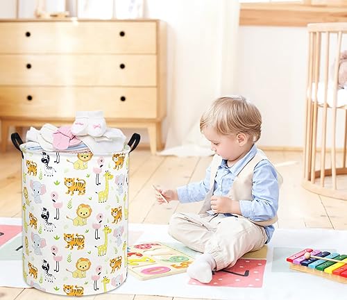 Miniatura 2 de Cesta de lavandería para bebé, cesta de lavandería para niños, lindo contenedor de almacenamiento de juguetes para niños y niñas, decoración de