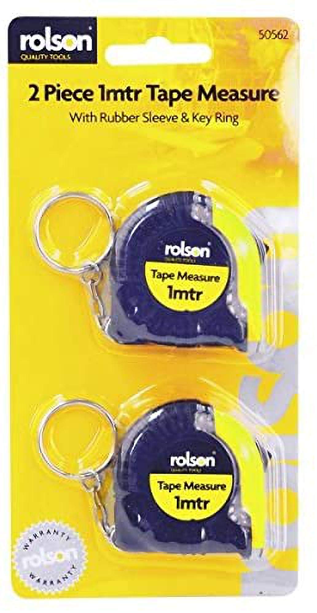 Rolson Mètre ruban 1 mètre (2 pièces) (Lot de 3)
