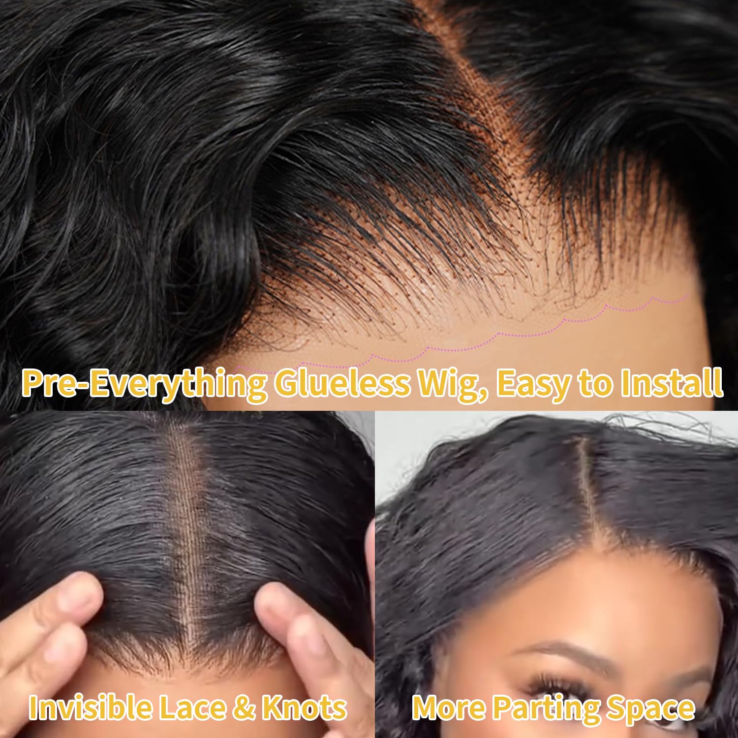 Amazon.com : Bling Hair 22 Inch Wear and Go Glueless  display picture 2